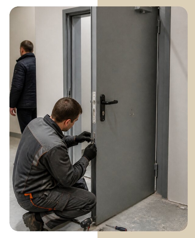 Ремонт противопожарной двери в Лесозаводске по цене 6720 р. | ДвериЛегко-Лсз