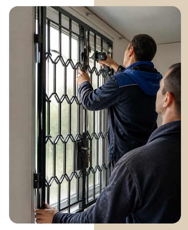 Установка распашных решеток в Лесозаводске цена от 6720 р. | ДвериЛегко-Лсз