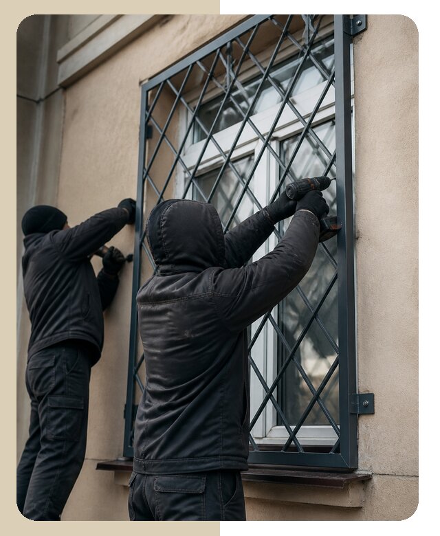 Установка антивандальных решеток на окна в Лесозаводске